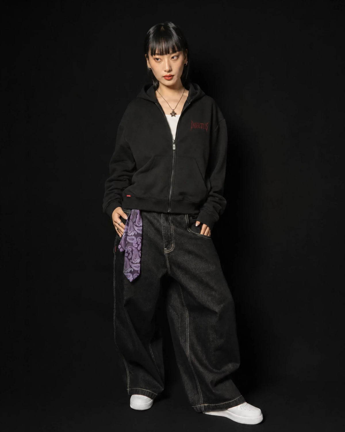 INVICTUS SILENT ICON ZIP HOODIE / 極簡爪痕拉鍊外套