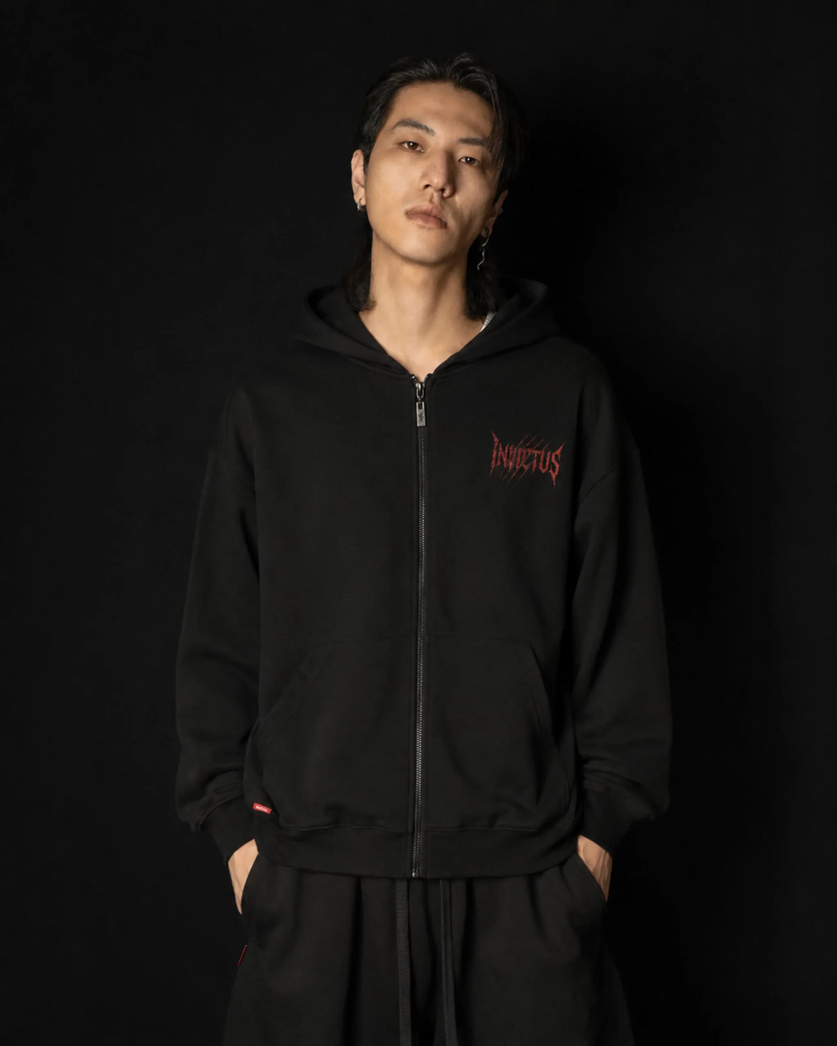 INVICTUS SILENT ICON ZIP HOODIE / 極簡爪痕拉鍊外套