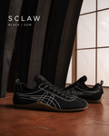 Onitsuka Tiger 鬼塚虎 SCLAW 黑色 白色車線 焦糖底 麂皮針織休閒鞋 1183B969-001