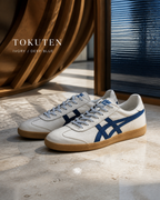 Onitsuka Tiger 鬼塚虎 Tokuten 象牙白 深海藍 焦糖底 皮革薄底鞋 1183B938-104