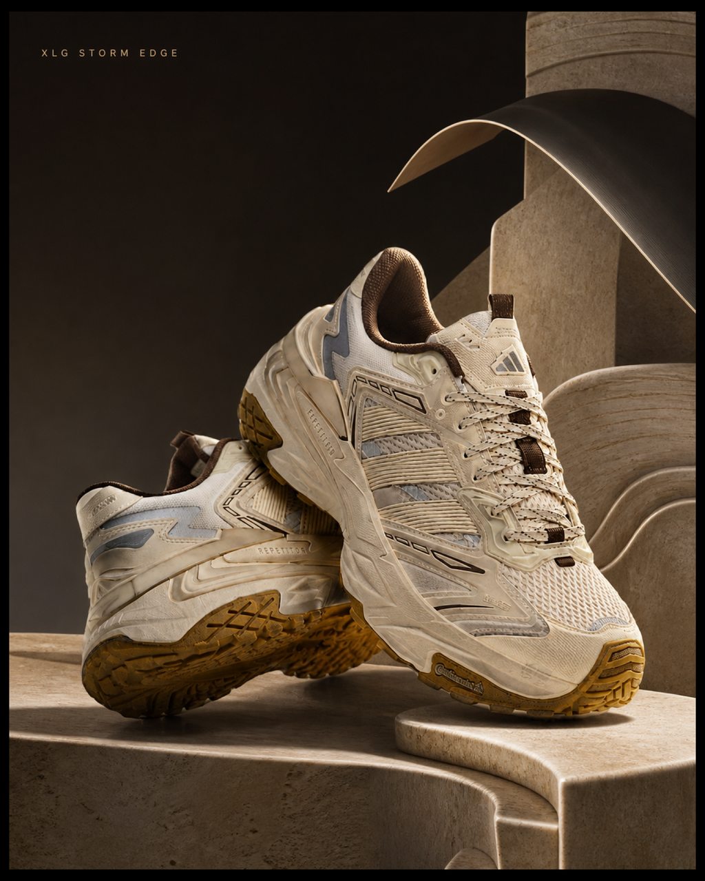 Adidas XLG Storm Edge 老爹鞋 棕色 棕 可可 摩卡 沙漠 奶油 LA6730