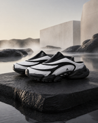 Adidas XLG Runner Mule FOS 白黑色 白色 黑 穆勒 拖鞋 L44628