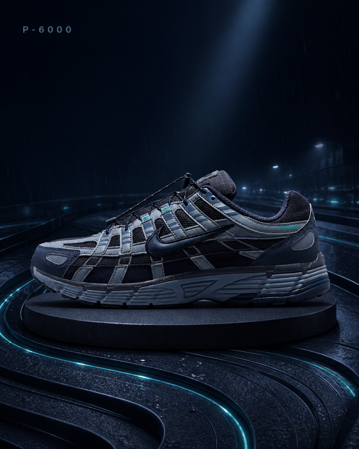 Nike P-6000 Winterized 深藍藍灰復古機能鞋 HQ3818-400