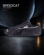 PUMA Speedcat Crafted Denim 全黑做舊丹寧賽車鞋 407110-01 - 商品圖 1