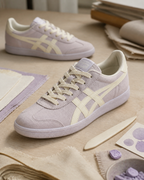 Onitsuka Tiger 鬼塚虎 Tokuten 海鹽薰衣草紫 奶油白 麂皮薄底鞋 1183C254-021