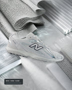 New Balance 204L U204L4N2 網布麂皮銀色材質細節