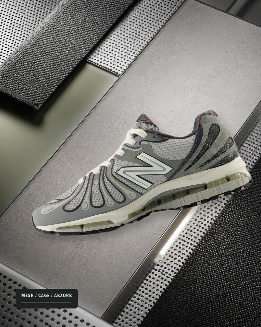 New Balance ABZORB 1890 U18905UY 網布支撐結構與緩震細節