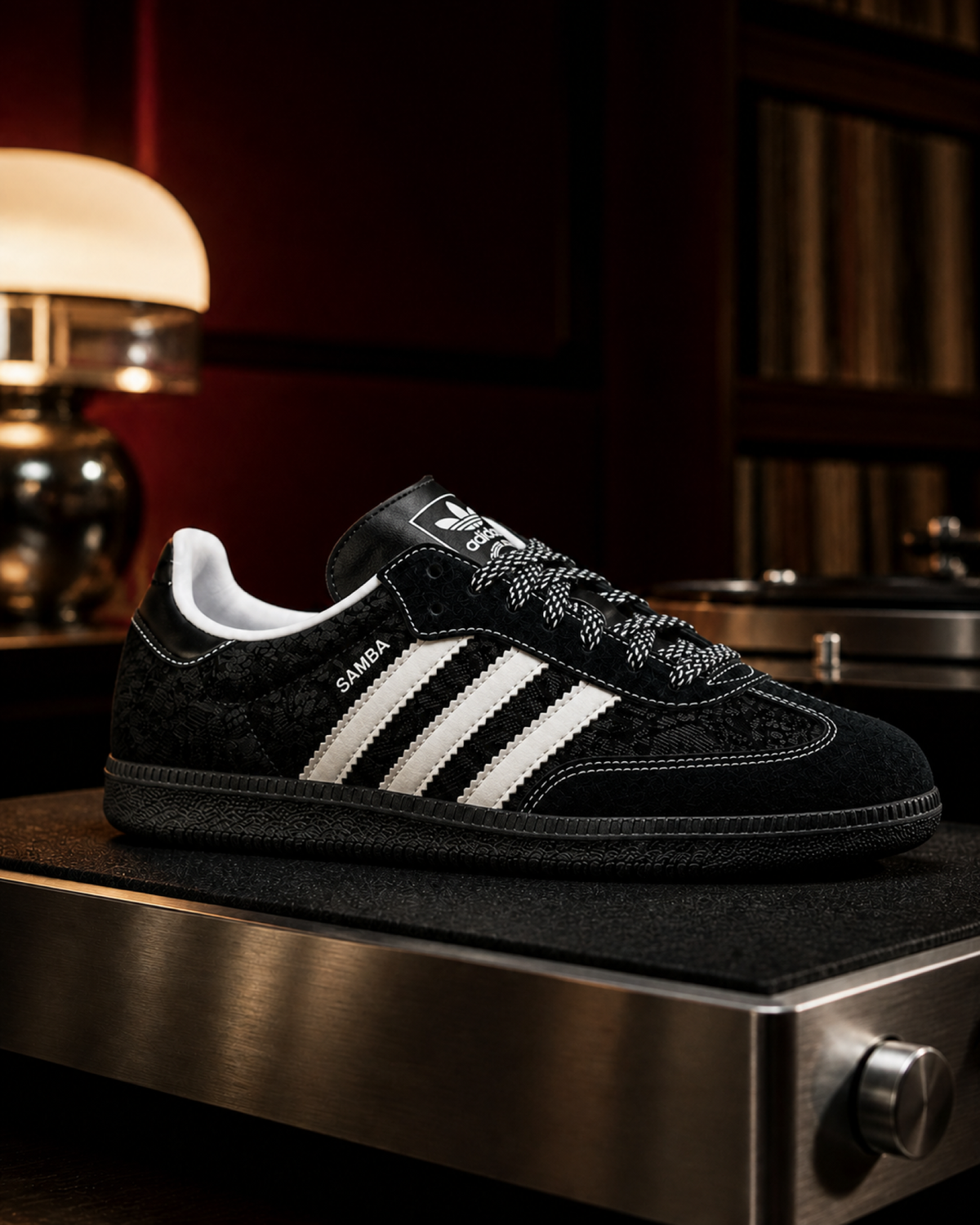 Adidas SAMBA OG 黑 黑紋 黑灰 板鞋 黑色 黑白 KH7842