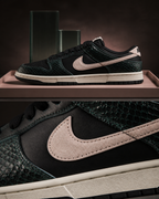 Nike Dunk Low 黑灰蛇紋粉勾復古休閒鞋 IO1616-001