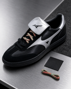Mizuno CT 01 黑銀翻蓋復古鞋 D1GH263801