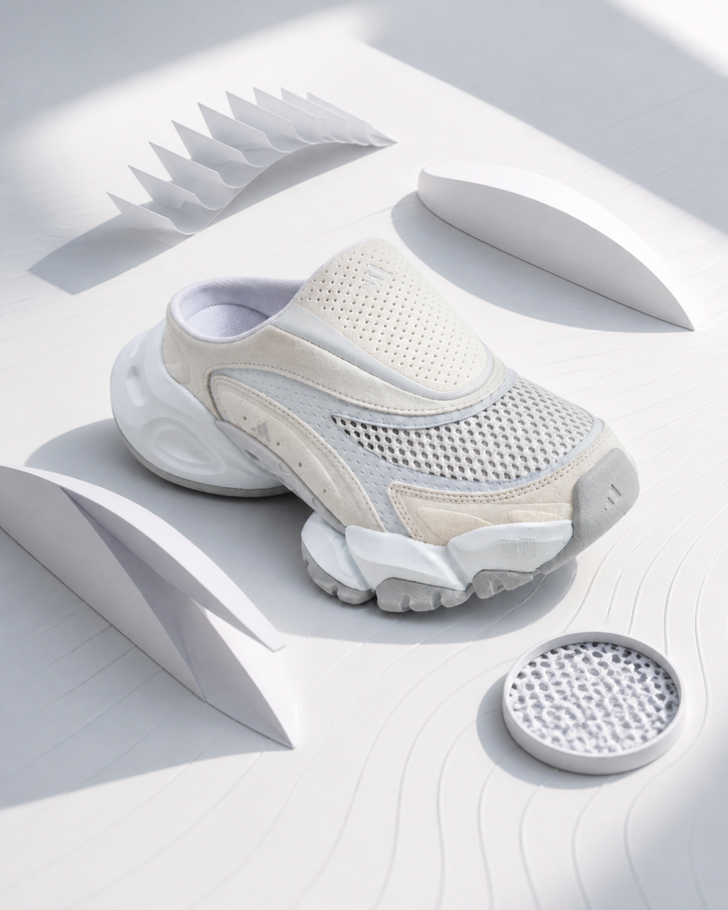 Adidas FOS XLG RUNNER MULE 穆勒 天藍 淺藍 藍色 白藍 拖鞋 輕便 一腳蹬 L44631