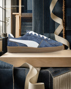 PUMA Palermo Denim 藍白丹寧復古休閒鞋 408418-01 - 商品圖 2