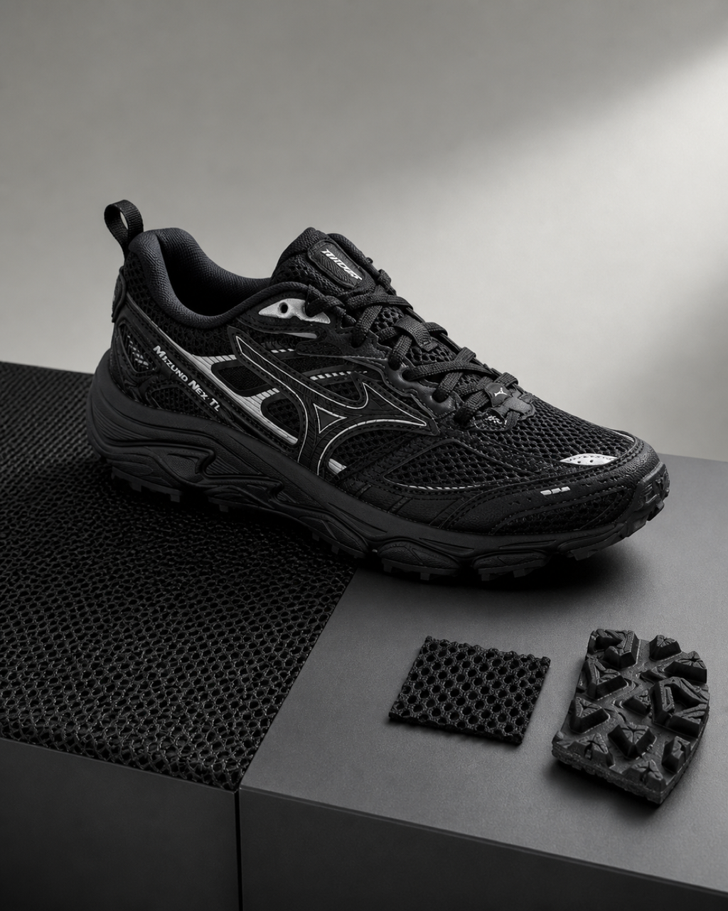 Mizuno NEX TL 黑銀復古越野鞋 D1GH262901