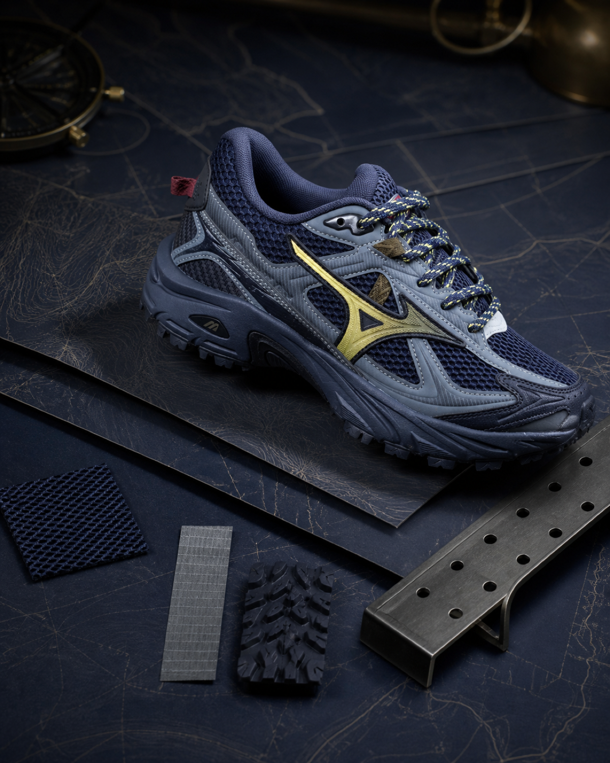 Mizuno FIYI TL V2 鈦灰霧金復古越野鞋 D1GH251917