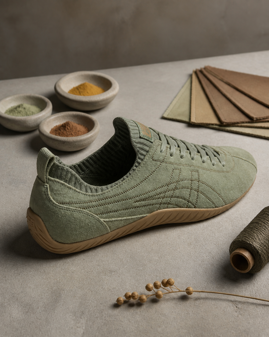 Onitsuka Tiger 鬼塚虎 SCLAW 地衣灰綠 棕石底 全麂皮休閒鞋 1183C489-300