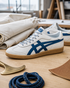 Onitsuka Tiger 鬼塚虎 Tokuten 象牙白 深海藍 焦糖底 皮革薄底鞋 1183B938-104