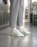 Onitsuka Tiger 鬼塚虎 Runspark 象牙白 青蘋果綠 薄荷底 皮革休閒鞋 1183C442-100