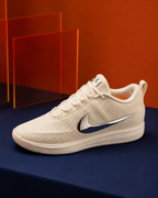 Nike Book 2 LX IO7663-100 橘藍網布液態銀材質特寫