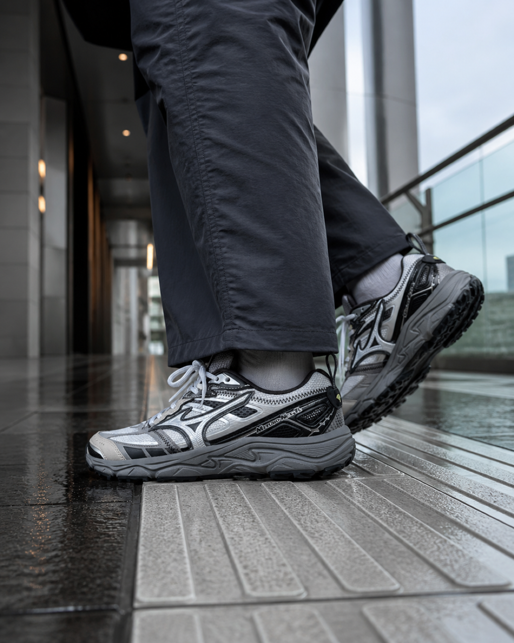 Mizuno NEX TL 銀灰復古越野鞋 D1GH262907