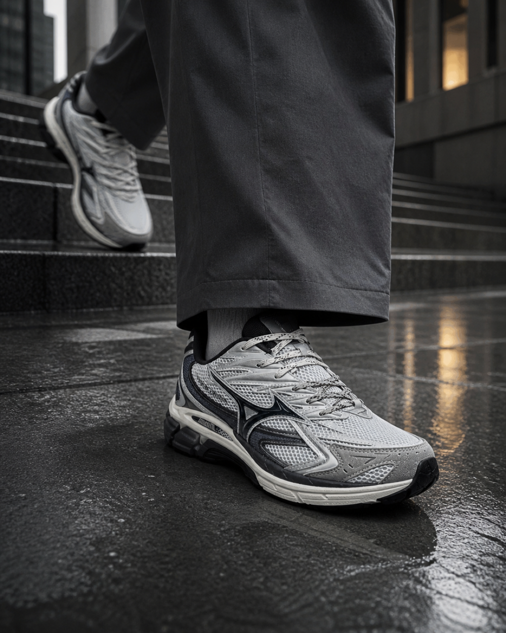 Mizuno MIX 2K 銀灰機能運動鞋 D1GH261703