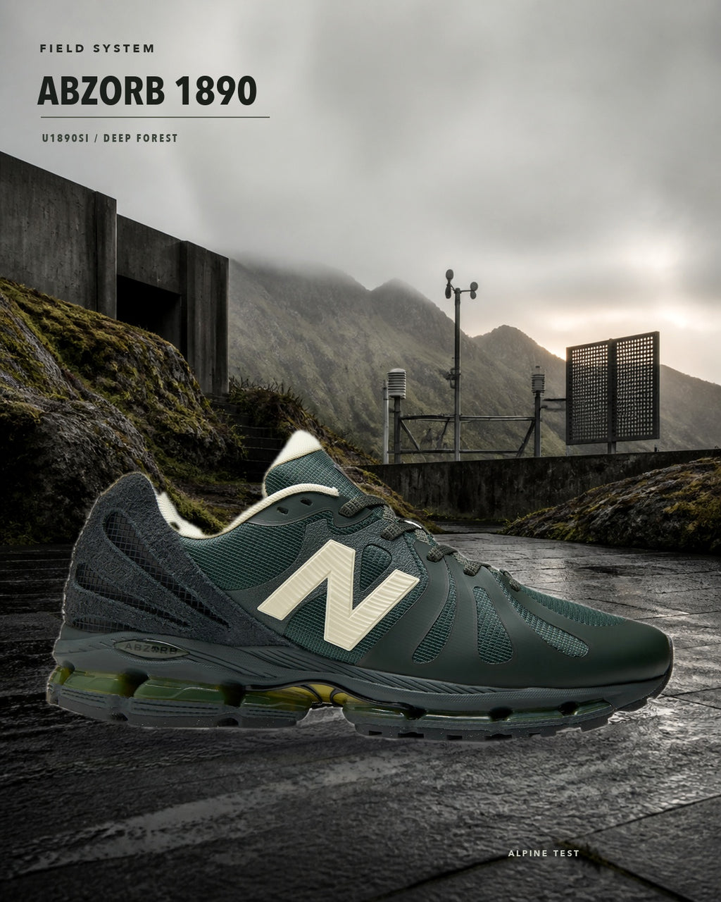 Stone Island × New Balance U1890SI 高山機能場景