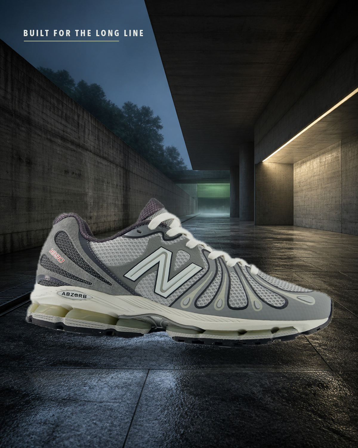 New Balance ABZORB 1890 U18905UY 雨後通廊動態場景