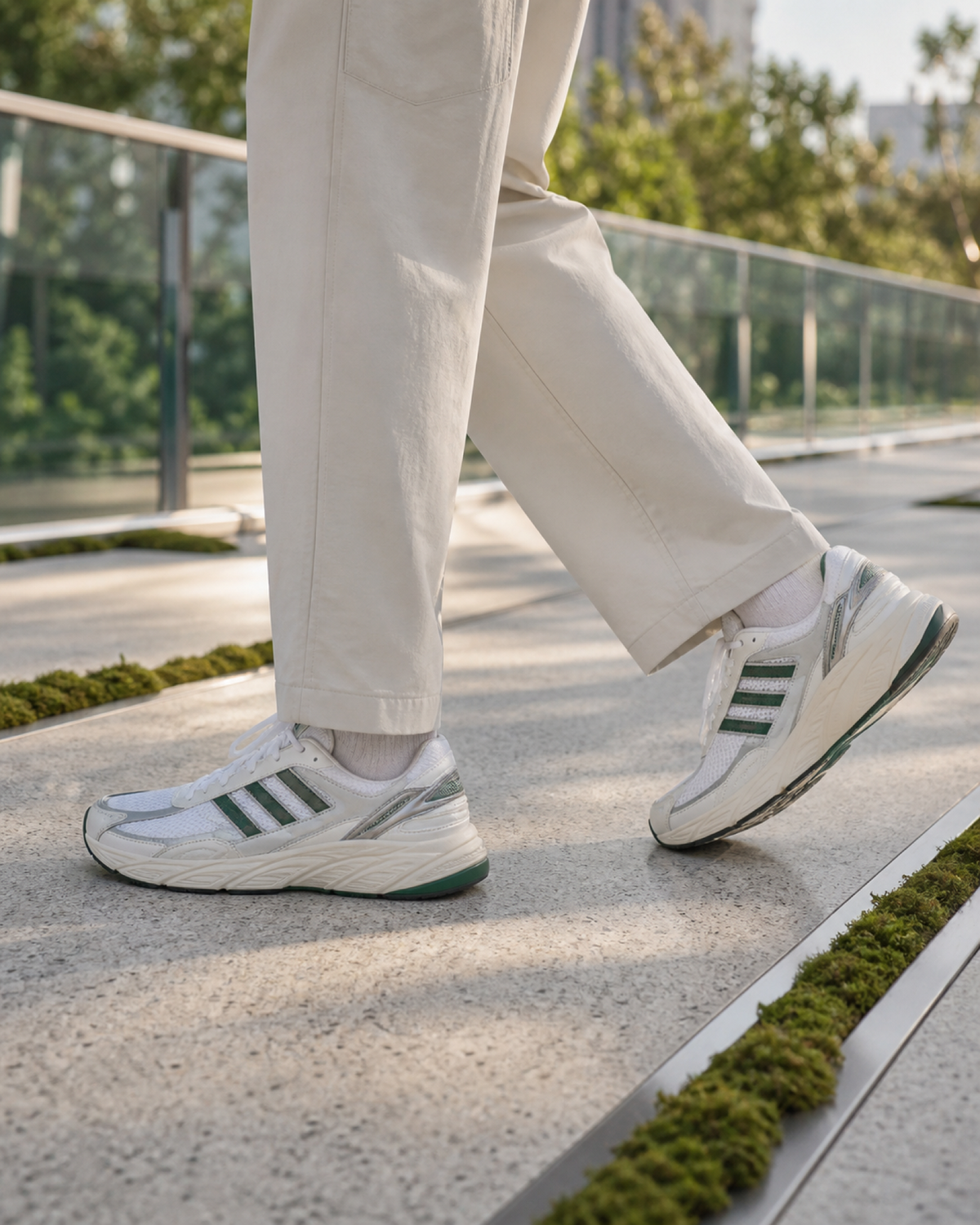 Adidas ADISTAR CUSHION 白 白綠 綠白 復古 工裝 IH3385