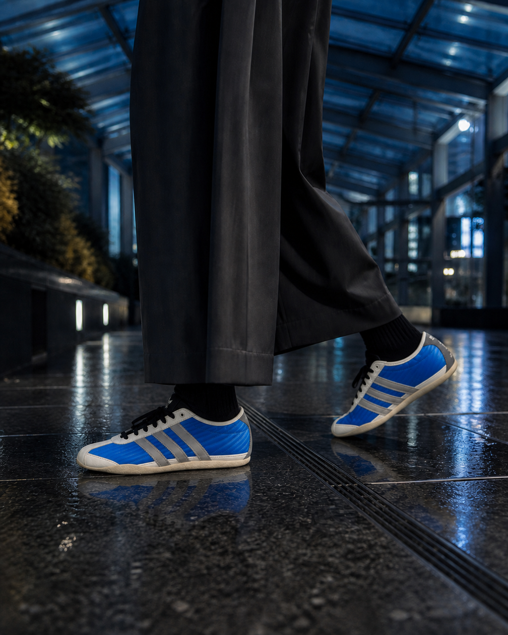 Adidas x SFTM Tokyo W Blue Bird 藍 聯名 灰藍 復古 平底 藍色 KJ4402