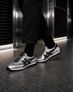 Onitsuka Tiger 鬼塚虎 EDR 78 液態銀 黑色 銀黑復古跑鞋 1183C530-020