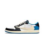 Fragment x Travis Scott x Air Jordan 1 Low DM7866-140 藍白 三方聯名 藤原浩 倒鉤 閃電