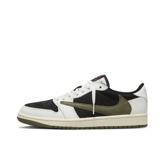 Travis Scott x Air Jordan 1 Low OG WMNS " Olive " 聯名款 橄欖綠 DZ4137-106 女款 倒鉤
