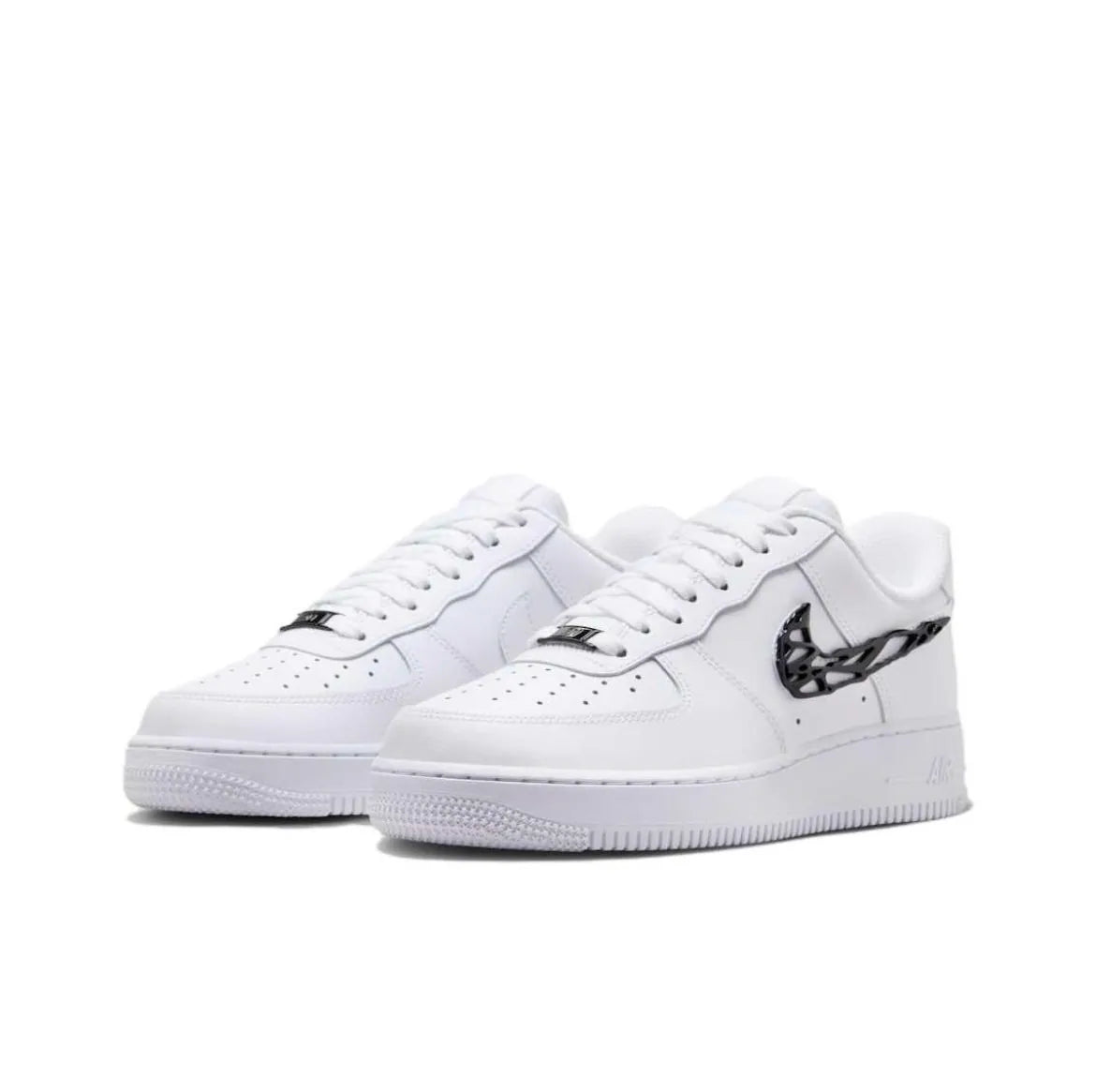 Nike Air Force 1 Low Liquid Metal Swoosh 黑鉤 液態金屬LOGO IF1686-101