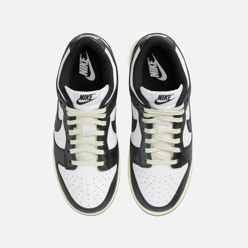 Nike Dunk Low PRM FQ8899-100 復古熊貓 做舊奶油底 黑白 女款