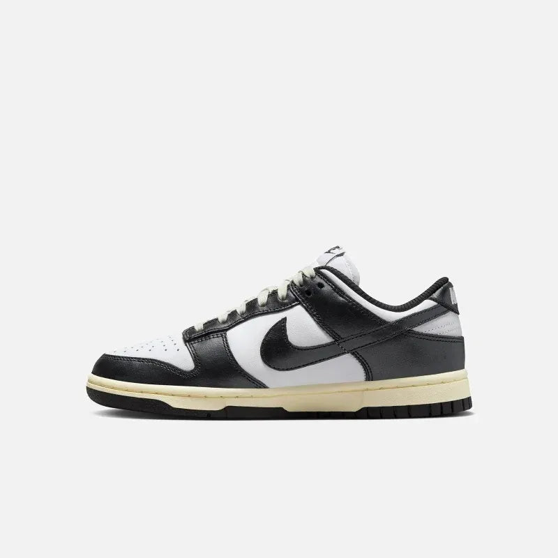 Nike Dunk Low PRM FQ8899-100 復古熊貓 做舊奶油底 黑白 女款
