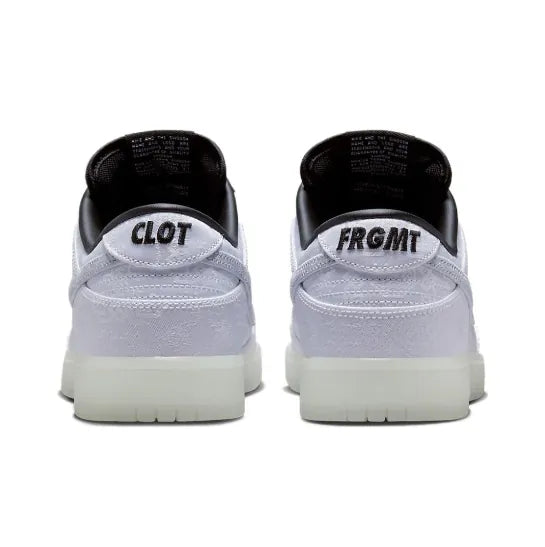 Nike x Fragment Design x CLOT Dunk Low FN0315-110 白 白絲綢