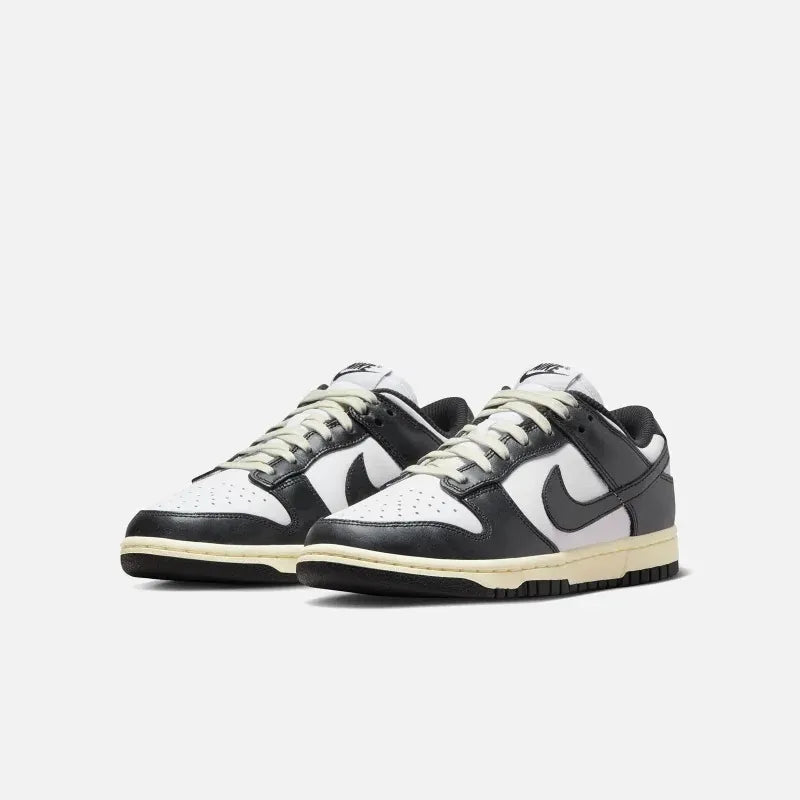 Nike Dunk Low PRM FQ8899-100 復古熊貓 做舊奶油底 黑白 女款