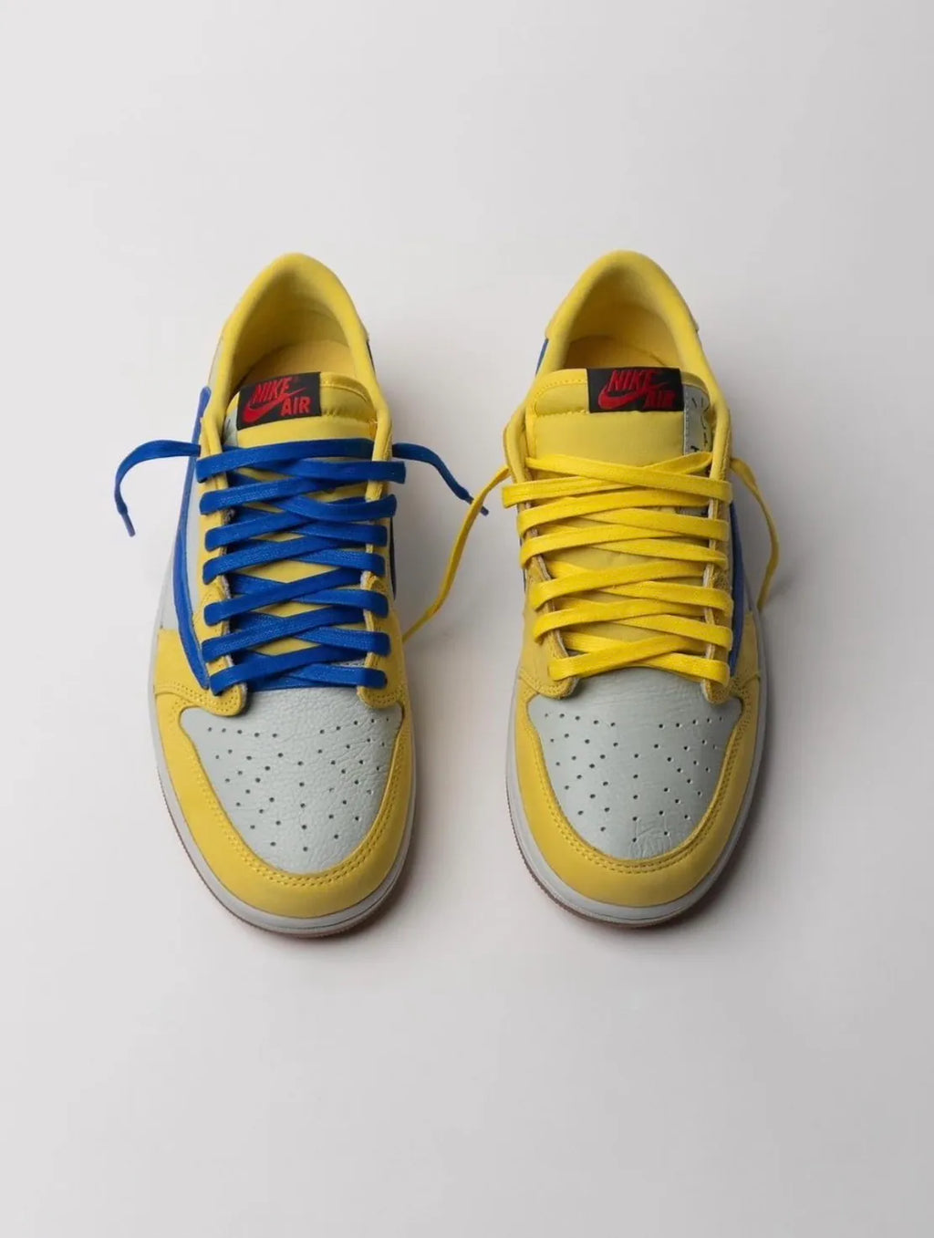 Travis Scott x Air Jordan 1 Low OG “Canary” 女款 藍黃 藍倒鉤 DZ4137-700