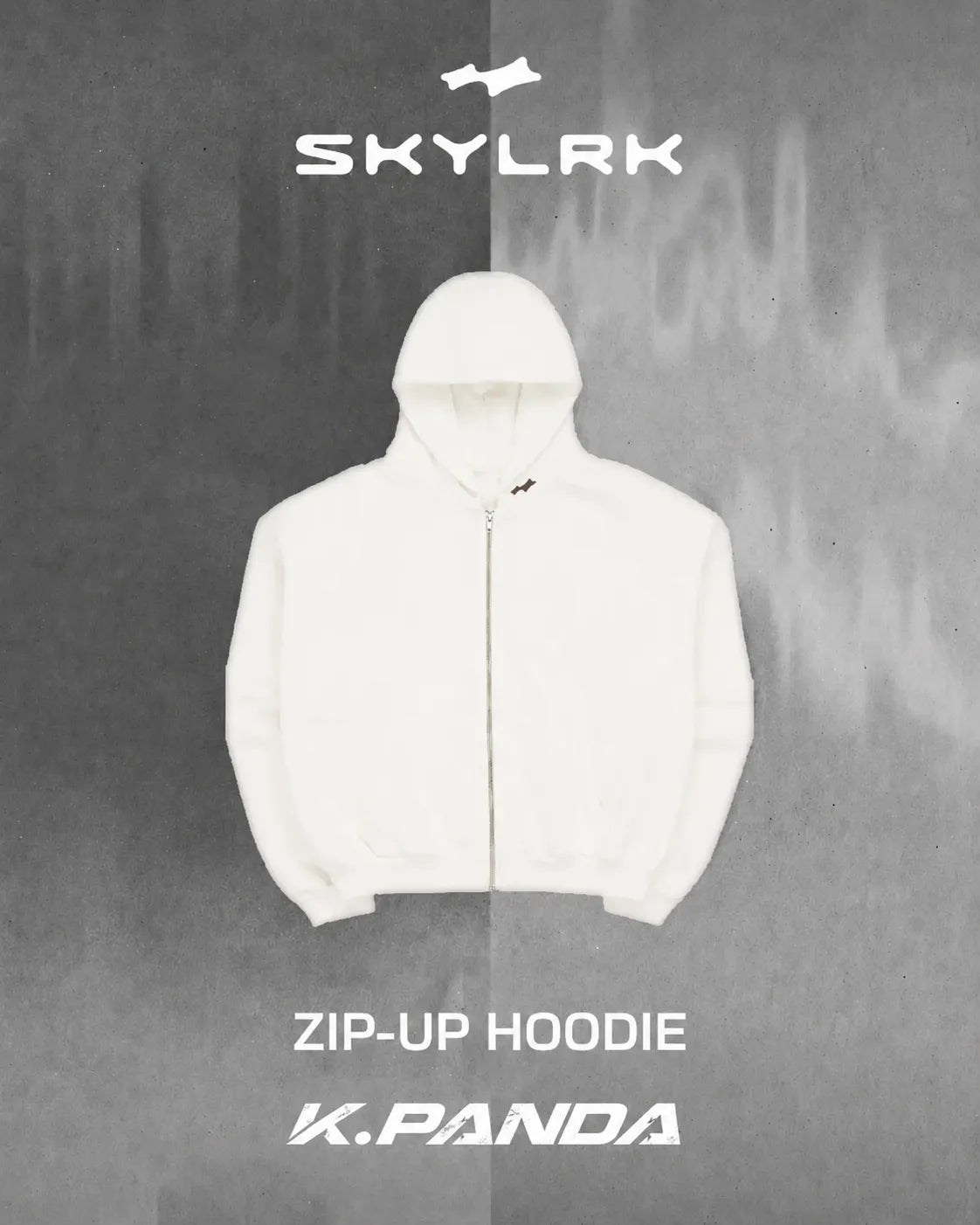 SKYLRK 經典限量白色連帽外套 版型超完美 （現貨熱賣中）
