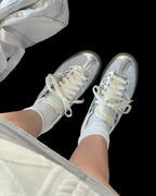 ADIDAS ORIGINALS HANDBALL SPEZIAL 小香風 金屬銀 KJ0853
