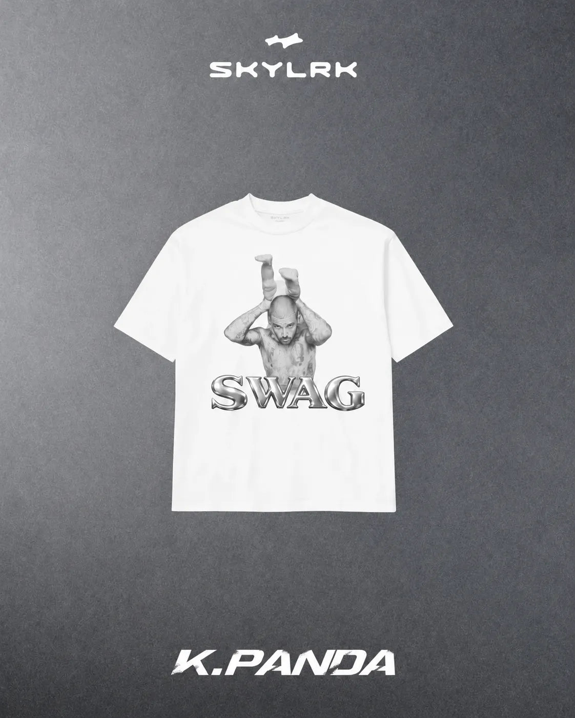 SKYLRK COACHELLA 期間限定 SWAG DADZ LOVE TEE 短袖 BOXY 寬短版型 白色