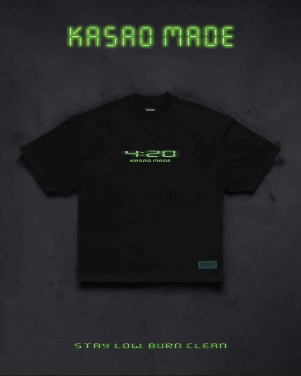 KASAO MADE® SS25 COLLECTION 「420 FREE 限定短袖｜STAY LOW. BURN CLEAN.」