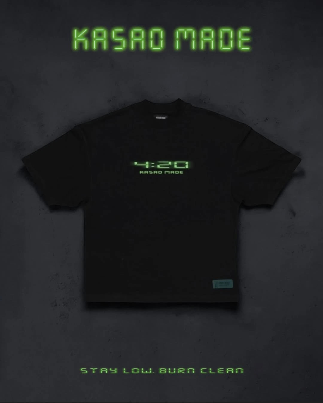 KASAO MADE® SS25 COLLECTION 「420 FREE 限定短袖｜STAY LOW. BURN CLEAN.」
