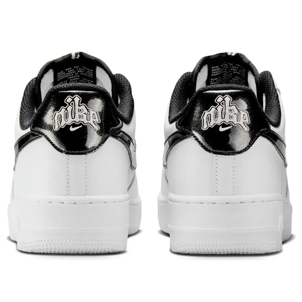 NIKE AIR FORCE 1 '07 LV8 AF1 白黑 漆皮 歌德字 HF2898-101