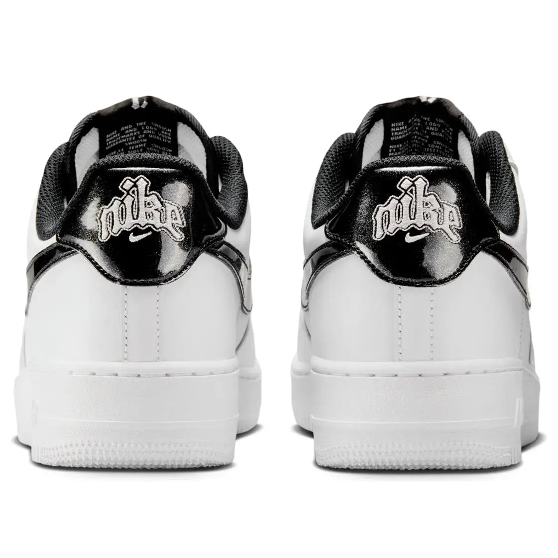 NIKE AIR FORCE 1 '07 LV8 AF1 白黑 漆皮 歌德字 HF2898-101