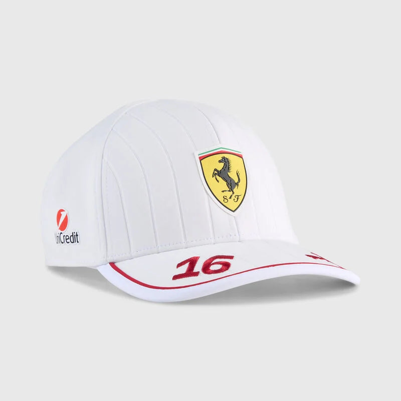 Ferrari F1 Team 法拉利 2025 Team Charles Leclerc 16 Driver Cap 樂樂 帽子 超狂限時折扣中 紅色/白色