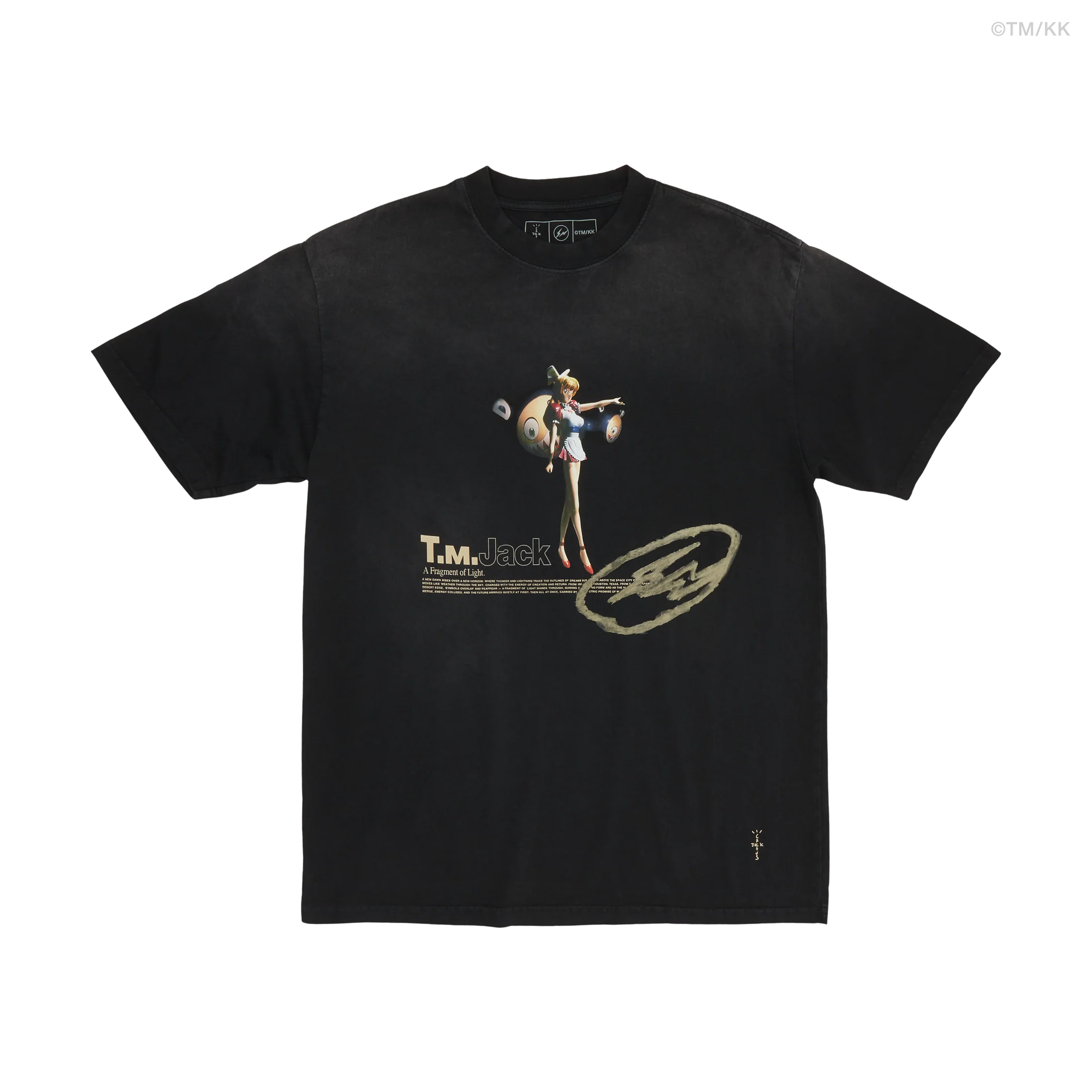 Travis Scott x FRAGMENT x 村上隆「TOKYO JACK」短袖 TEE
