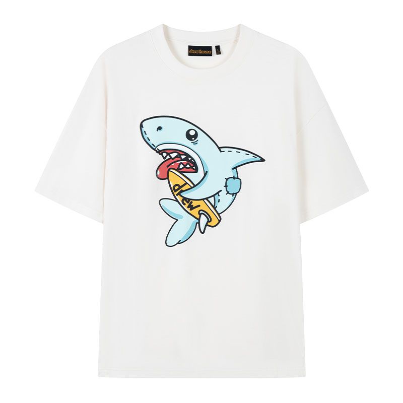 Drew House 鯊魚 短袖T恤 微白色 DH-HJ2121-FIOW