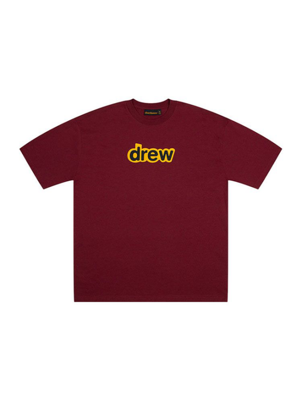 Drew House A字母 短袖T恤 酒紅色 DH-HJ2121-SEBG