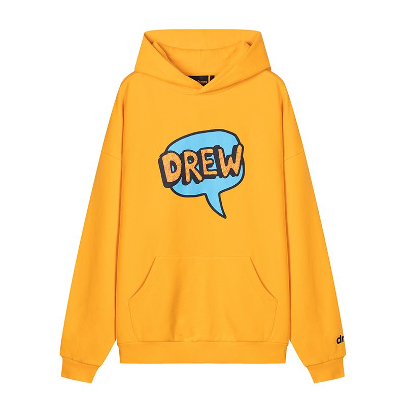 Drew House 對話框 帽T 金黃色 DH-HJ2503-GY