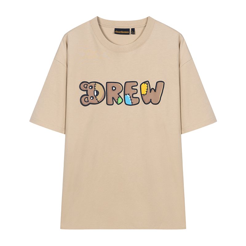 Drew House 小熊字母 短袖T恤 沙色 DH-HJ2509-SA